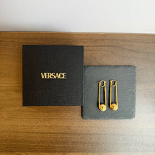 Load image into Gallery viewer, Versace Safety Pin Earrings (brand new)
