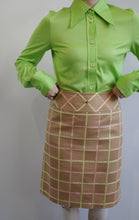 Load image into Gallery viewer, Courrèges Check Pattern Skirt
