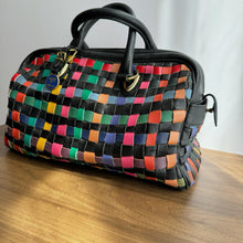 Load image into Gallery viewer, Vintage Woven Colour Leather bag
