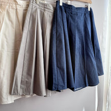 Load image into Gallery viewer, Jamm select | Tied waist Skirt (White/denim/grey)
