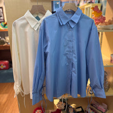 Load image into Gallery viewer, Jamm select | Double collar Shirt (White/Blue)
