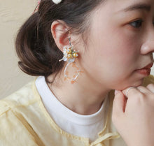 Load image into Gallery viewer, Sep.beads| 花圈earrings

