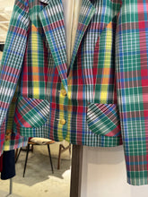 Load image into Gallery viewer, Vintage Check Pattern blazer
