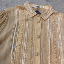 Load image into Gallery viewer, Vintage Beaded Silk Shirt
