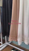 Load and play video in Gallery viewer, Jamm select | Ruffle Sheer Slipdress (White/Black/peach)
